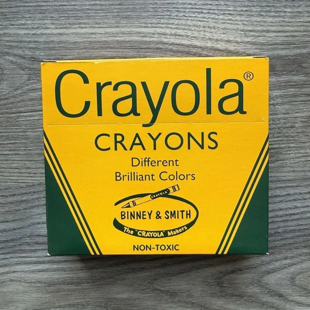 Vintage 2003 Crayola 64 Crayons Box + Sharpener Binney & Smith NEW